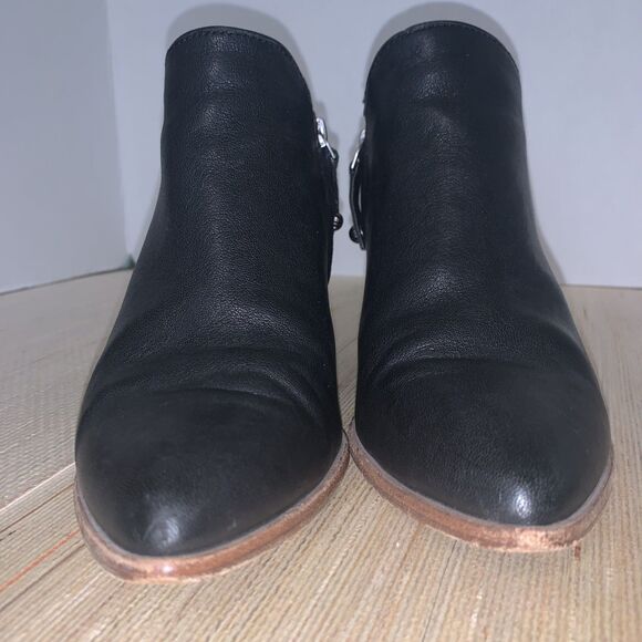Frye Reed Shootie Ankle Leather Pointed Toe Black Side Zip Booties Women’s 8.5 - Picture 9 of 16